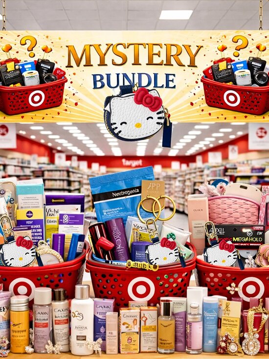 Target Other - Mystery Bundle with Target Mini Basket & Hello Kitty AirTag Holder Keychain